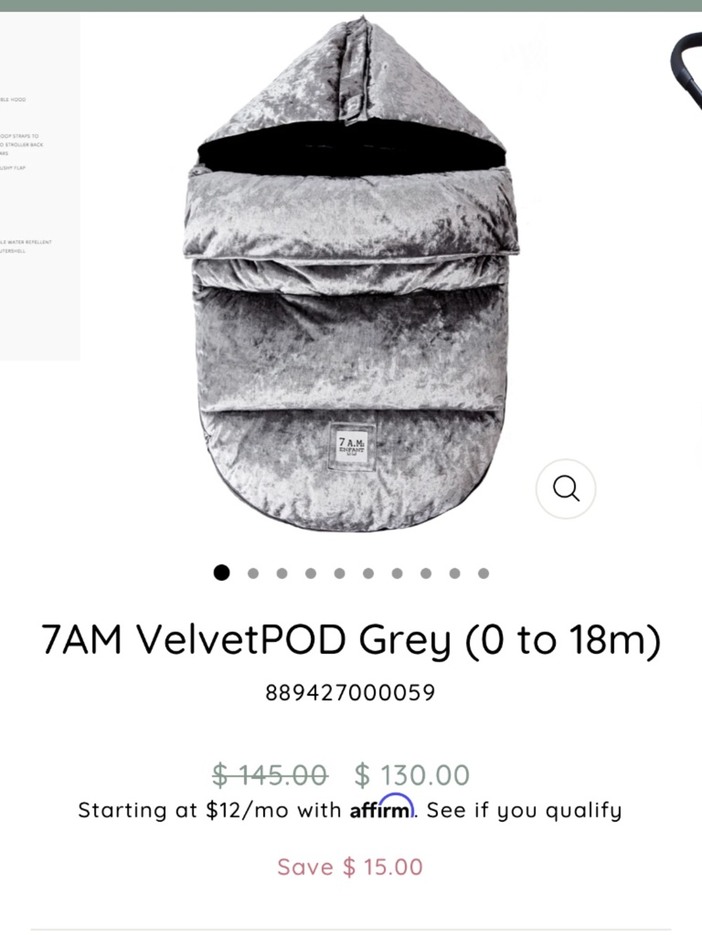 7am stroller cover
